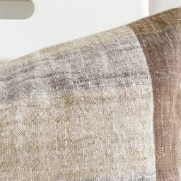 "Handwoven Hemp Lumbar Pillow Cover Vintage Karen Tribal Design - 14"" X 24" - thumbnail 2