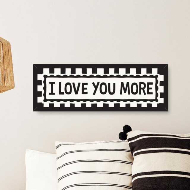 Framed I Love You More Print, Sign, Bedroom Prints - image 1