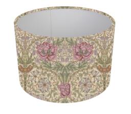 William Morris Lampshade, Table Lamp, Pendant Shade, Drum Shade, Home/Room Decor, Made in Uk, Custom, Strawberry Thief, Orchid Nightshade - thumbnail 1