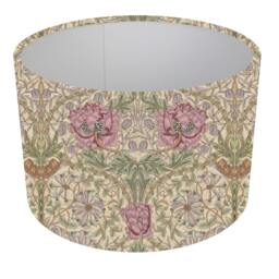 William Morris Lampshade, Table Lamp, Pendant Shade, Drum Shade, Home/Room Decor, Made in Uk, Custom, Strawberry Thief, Orchid Nightshade - thumbnail 2
