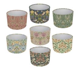 William Morris Lampshade, Table Lamp, Pendant Shade, Drum Shade, Home/Room Decor, Made in Uk, Custom, Strawberry Thief, Orchid Nightshade - thumbnail 1