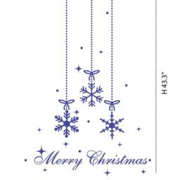Christmas Snow Flake Decal Holiday Wall Decals For Walls Stickers Stick On Wall Art Decalisland - Snowflake - thumbnail 3