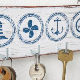 Nautical Key Holder, Nautical Wall Decor, Hook - thumbnail 4
