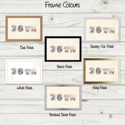 30Th Photo Frame Word Birthday Signing Special Gift Signing-871D By Photos in A Word - thumbnail 2