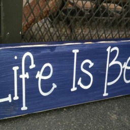 Life Is Better At The Lake Wood Sign Distressed Wall Hanging Rustic House Decor Housewarming Gift Cabin Summer Beach - thumbnail 3