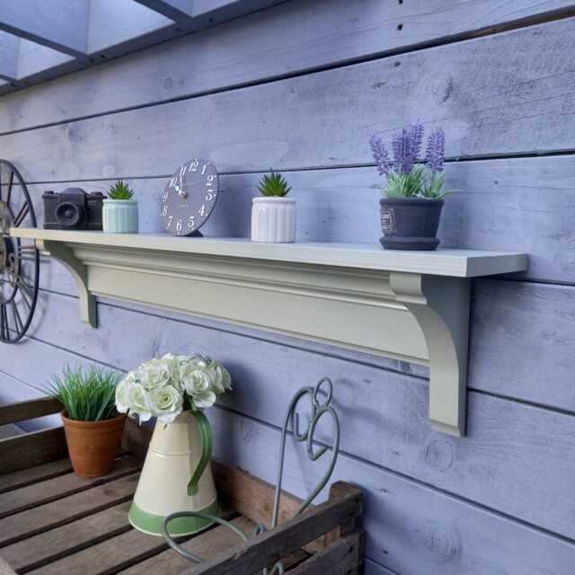 Tulip Wood Shelf Hardwood Kitchen, Hallway, Or Mantel Storage - image 1
