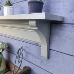 Tulip Wood Shelf Hardwood Kitchen, Hallway, Or Mantel Storage - thumbnail 2