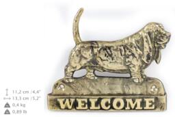 Basset Hound, Dog Welcome, Hanging Decoration, Limited Edition, Artdog