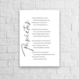 Invictus Poem Print William Ernest Henley, Minimalist Wall Art - thumbnail 3