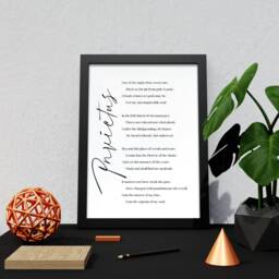 Invictus Poem Print William Ernest Henley, Minimalist Wall Art - thumbnail 2
