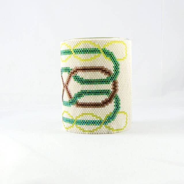 Green & Brown Celtic Knot Votive Wrap - image 1