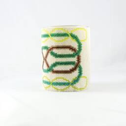 Green & Brown Celtic Knot Votive Wrap - thumbnail 1