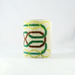 Green & Brown Celtic Knot Votive Wrap - thumbnail 2
