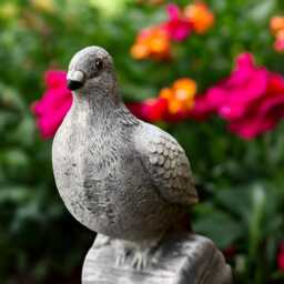 Concrete Dove Statue Stone Bird Figurine Cement Pigeon Sculpture Outdoor Garden Ornament Peace Decor Yard Art Handmade Lover Gift - thumbnail 4