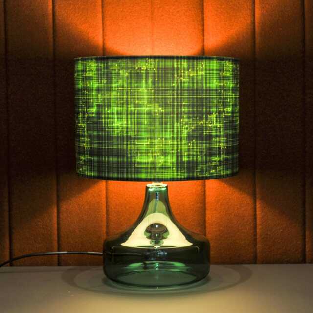 Lampshade Geek Circuit Board Tartan Velvet Drum Lamp Shade Gaming Computers Office Green Black - 25cm 30cm 35cm 40cm 45cm Table Lamp Ceiling - image 1