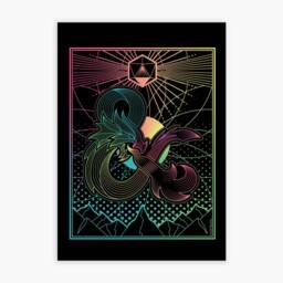 Dungeons & Dragons Print - Rainbow Ampersand Logo Wall Art D & Gamer Poster - thumbnail 2