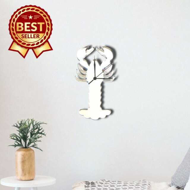 Lobster Acrylic Clock - Many Colours Available - Bespoke Shapes & Sizes Made - image 1
