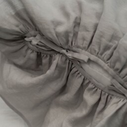 Double Ruffled Linen Pillowcase, Pillow Shams With Ruffle, Organic Euro Sham - thumbnail 4