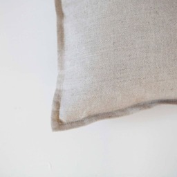Oatmeal Linen Pillow Cover Euro Sham Throw Pillow, Custom Size - thumbnail 4