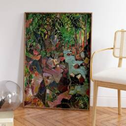Oskar Moll Poster, Felsen Am Bach, Fauvist Print, Expressionist Art, Fashionable Decor, Floral Wall Scenery & Nature, A1/A2/A2/A3 - thumbnail 3
