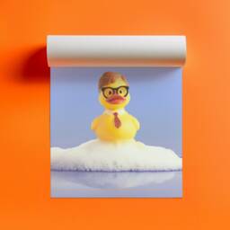 Dwight Schrute Rubber Ducky Art Print Funny Bathroom Decor - thumbnail 2