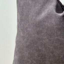 Gray Chenille Pillow Cover, Textured Throw Pillow, 20x20 Pillowcase - thumbnail 3