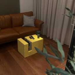 Handmade Tiled Table. Coffee Stand. End Modern Shelf Unit - thumbnail 2