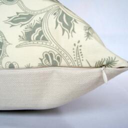 Medallion Pillow Cover Iman Medina Opal Ribbon, Designer Cotton, 20x20 - thumbnail 4