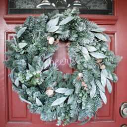 Cheers Wire Words Only For Wreath Wall Home Rustic Farmhouse Front Door Sign Decor Garland Phrase Quote Lyrics House Warming Gift Metal - thumbnail 2
