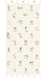 Bouchon Beige. French Designer Boutique Chic Brasserie Wall Mural Art. Word Image Poetry Playful Modern Surrealist Prints. Pastel Palette - thumbnail 3