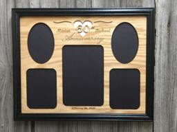 60Th Anniversary Photo Frame - 11x14 Holds 5x7 & 3x5 Photos- Wedding Gift 60 Years Diamond - thumbnail 1