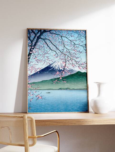 Japanese Poster, Hasui Kawase, Mt Fuji, Travel Wall Art Decor, Japan Poster Print, Art, Oriental Gift, A1/A2/A3/A4 - image 1