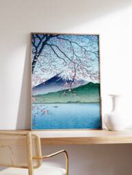 Japanese Poster, Hasui Kawase, Mt Fuji, Travel Wall Art Decor, Japan Poster Print, Art, Oriental Gift, A1/A2/A3/A4 - thumbnail 1