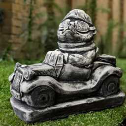 Concrete Mole Figurine Stone With Glasses Sculpture Outdoor Animal Statue Cement Garden Decoration Farmer Ornament Mole Lover Gift - thumbnail 1