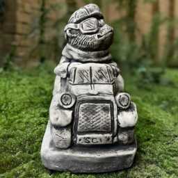 Concrete Mole Figurine Stone With Glasses Sculpture Outdoor Animal Statue Cement Garden Decoration Farmer Ornament Mole Lover Gift - thumbnail 3