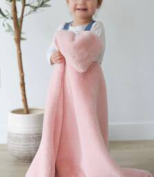Soft Minky Baby Blanket, Birth Milestone Photo Prop, 30x36 Inches