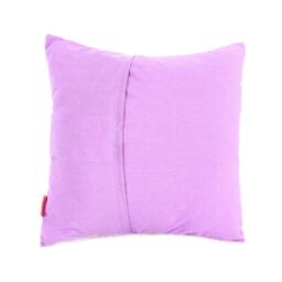 Lavender Print On White Cotton Bird Cherry Blossom Mini 10.5 Inches Square Pillow - thumbnail 4