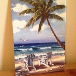 "Jamaica Ceramic Wall Art Tile, 8"" By 12" - thumbnail 3