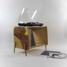 Modern Vinyl Storage, Record Player Stand - Limited Edition Furniture, One Of A Kind - thumbnail 2