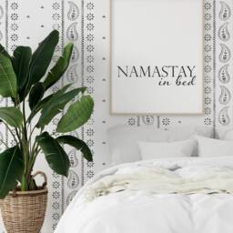 Stencil For Walls - Haryana Indian Wall Stencil Paisley Flower For Painting Decor Reusable - thumbnail 4