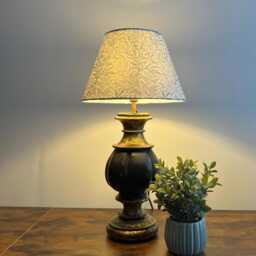Blue Willow Leaves Coolie Lampshade, Empire in William Morris Cotton Ceiling Light Shade - thumbnail 3