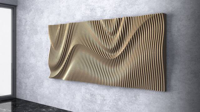 Parametric Wall Art [25] Cnc Files - Modern Wooden Panel Dxf Digital Download - image 1