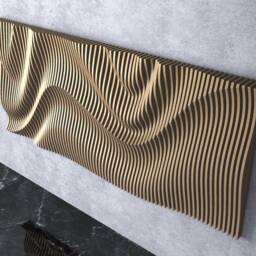 Parametric Wall Art [25] Cnc Files - Modern Wooden Panel Dxf Digital Download - thumbnail 4