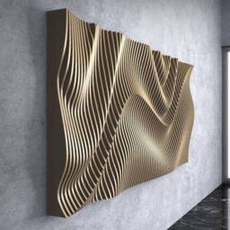Parametric Wall Art [25] Cnc Files - Modern Wooden Panel Dxf Digital Download - thumbnail 3