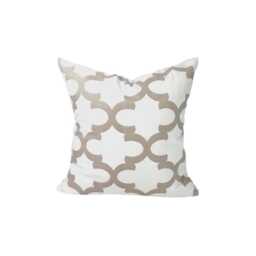 Neutral Pillow Cover, Tan White Cover Sale, Fynn Ecru - thumbnail 1