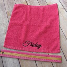 Days Of The Week Makeup Removal Washcloths Embroidered Cotton Towel Set - thumbnail 4