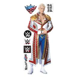 Wwe - Cody Rhodes Wrestler Wall Sticker + Bonus Decal Set - thumbnail 2
