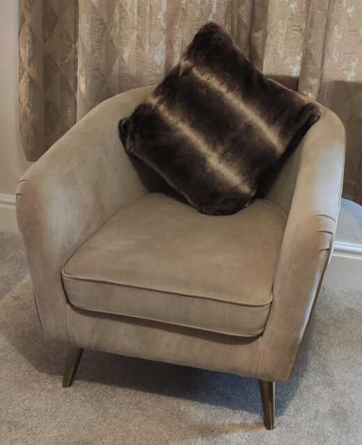 Luxury Dark Chinchilla Deluxe Faux Fur Cushion Cover - Handmade Sofa Pillow Case - image 1