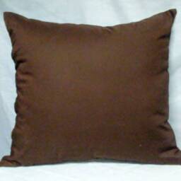 Farmhouse Plaid Throw Pillow Chocolate Brown & Tan Cotton - 18x18, Insert Included - thumbnail 2