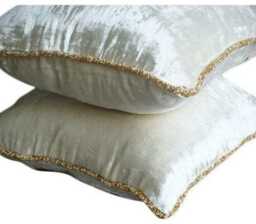 "Euro Pillow Sham White Decorative 24""x24""/26""x26" - thumbnail 2